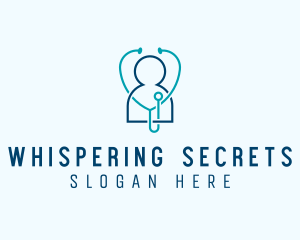 Healthcare Clinic Stethoscope logo design