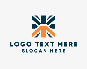 Logistics - Marketing Growth Arrow logo design