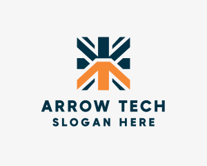 Marketing Growth Arrow logo design