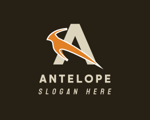 Antelope Letter A logo design