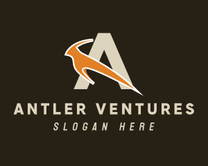 Antelope Letter A logo design