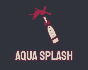 Wine Sommelier Splash logo design