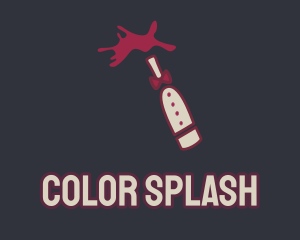 Wine Sommelier Splash logo design