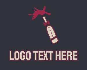 Lodging - Wine Sommelier Splash logo design