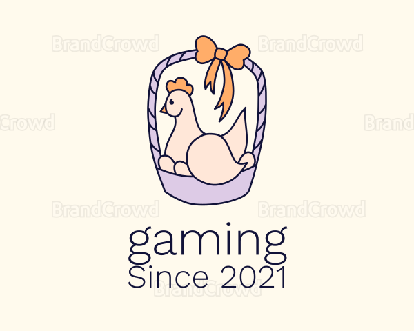 Poultry Chicken Basket Logo