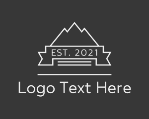 Eco - Minimal Mountain Peak Nature logo design