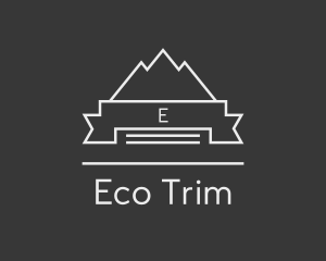 Minimal Mountain Peak Nature logo design