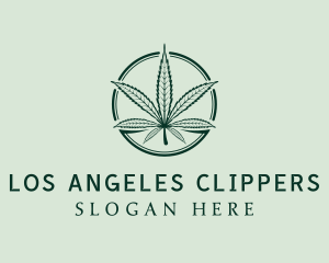 Organic Marijuana Leaf Logo