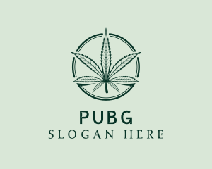 Organic Marijuana Leaf Logo