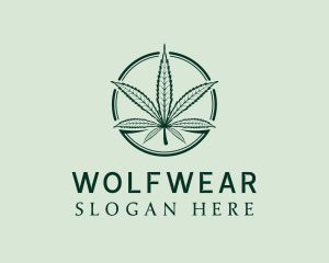 Organic Marijuana Leaf Logo