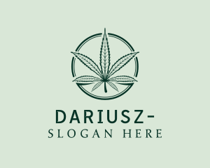 Organic Marijuana Leaf Logo