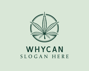 Organic Marijuana Leaf Logo