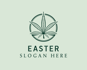 Dispensary - Organic Marijuana Leaf logo design