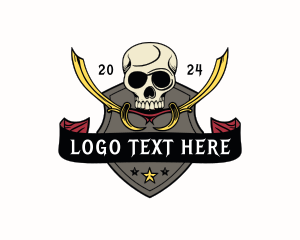 Skull Sword Shield Logo