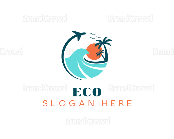 Travel Beach Getaway Logo
