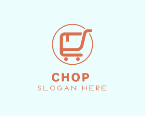 Ebook - Book Shopping Cart logo design