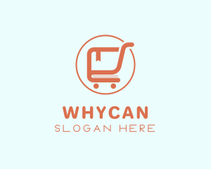 Online Shop - Book Shopping Cart logo design