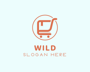 Book - Book Shopping Cart logo design