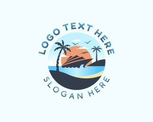 Vacation - Yacht Cruise Getaway logo design