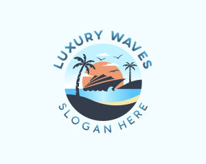 Yacht Cruise Getaway logo design