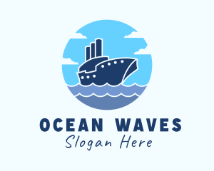 Navy - Travel Navy Ship logo design