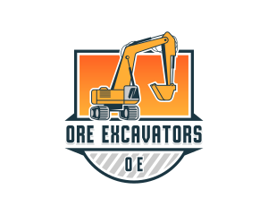 Construction Excavation Builder logo design