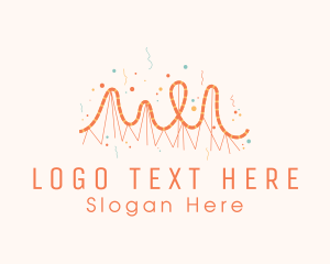 Funfair - Roller Coaster Amusement Park logo design