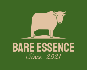 Brown Farm Cow  logo design