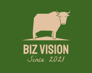 Brown Farm Cow  logo design