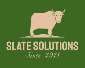 Brown Farm Cow  logo design