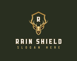 Deer Hunting Shield logo design