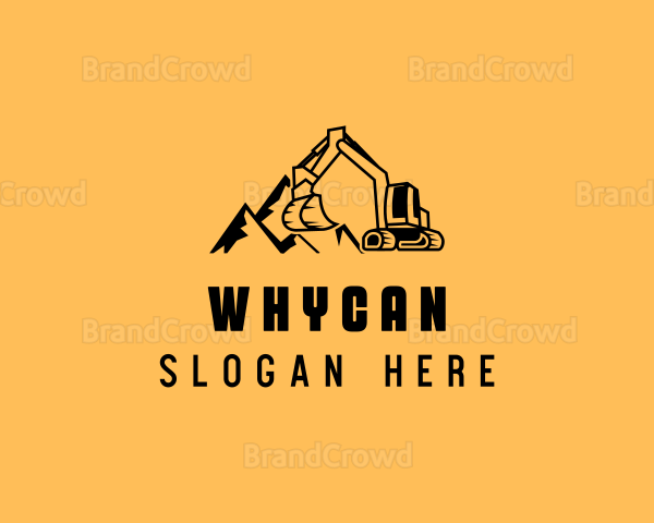 Industrial Excavator Contractor Logo