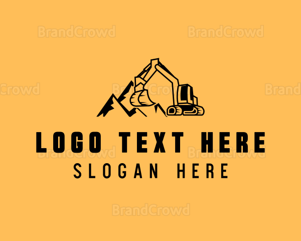 Industrial Excavator Contractor Logo