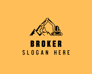 Industrial Excavator Contractor Logo