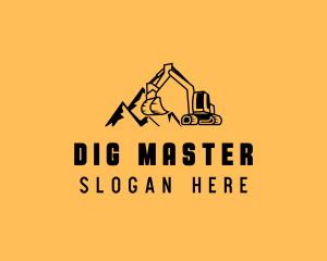 Excavator - Industrial Excavator Contractor logo design