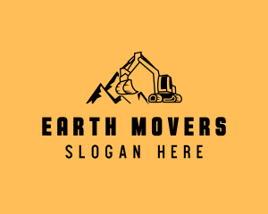 Excavation - Industrial Excavator Contractor logo design