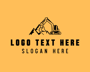 Excavation - Industrial Excavator Contractor logo design