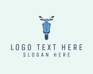 Travel - Blue Motorcycle Scooter logo design