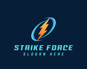 Strike - Thunder Lightning Energy logo design