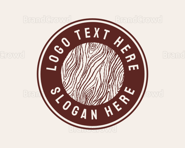 Wood Log Firm Logo