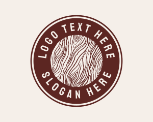 Wood Worker - Wood Log Firm logo design