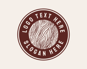 Wood Log Firm  Logo