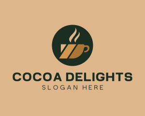 Hot Coffee Cup logo design