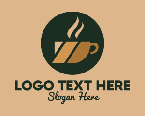 Hot Drink - Hot Coffee Cup logo design