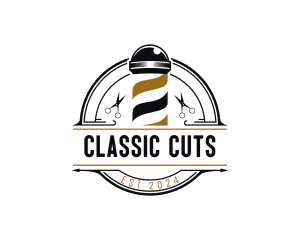 Barber - Hairstyling Barber Scissors logo design