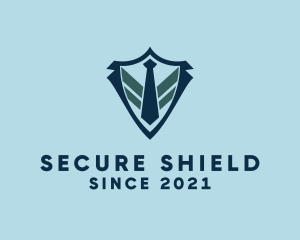 Necktie Shield Suit logo design