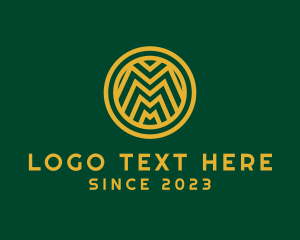 Symbol - Luxury Company Letter M logo design