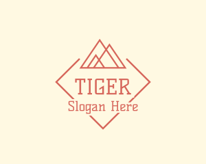 Traveler - Hipster Mountain Camping logo design