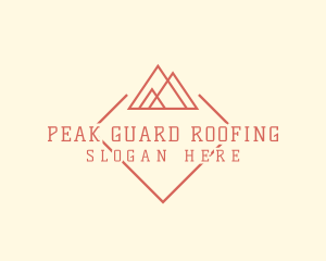 Hipster Mountain Camping logo design