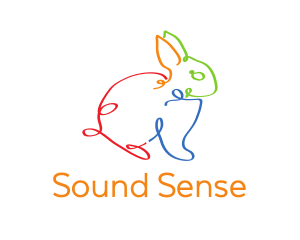 Ear - Colorful Bunny Doodle logo design